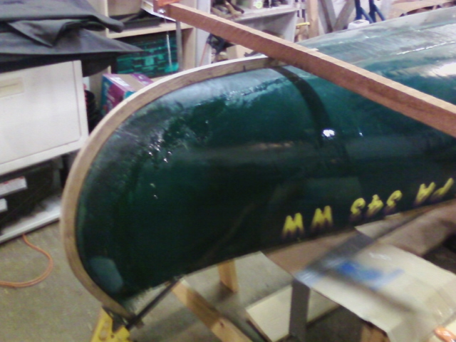 Stowe canoe steam bent frame